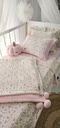 Couvre Lit (Blanc (A Fleurs roses))